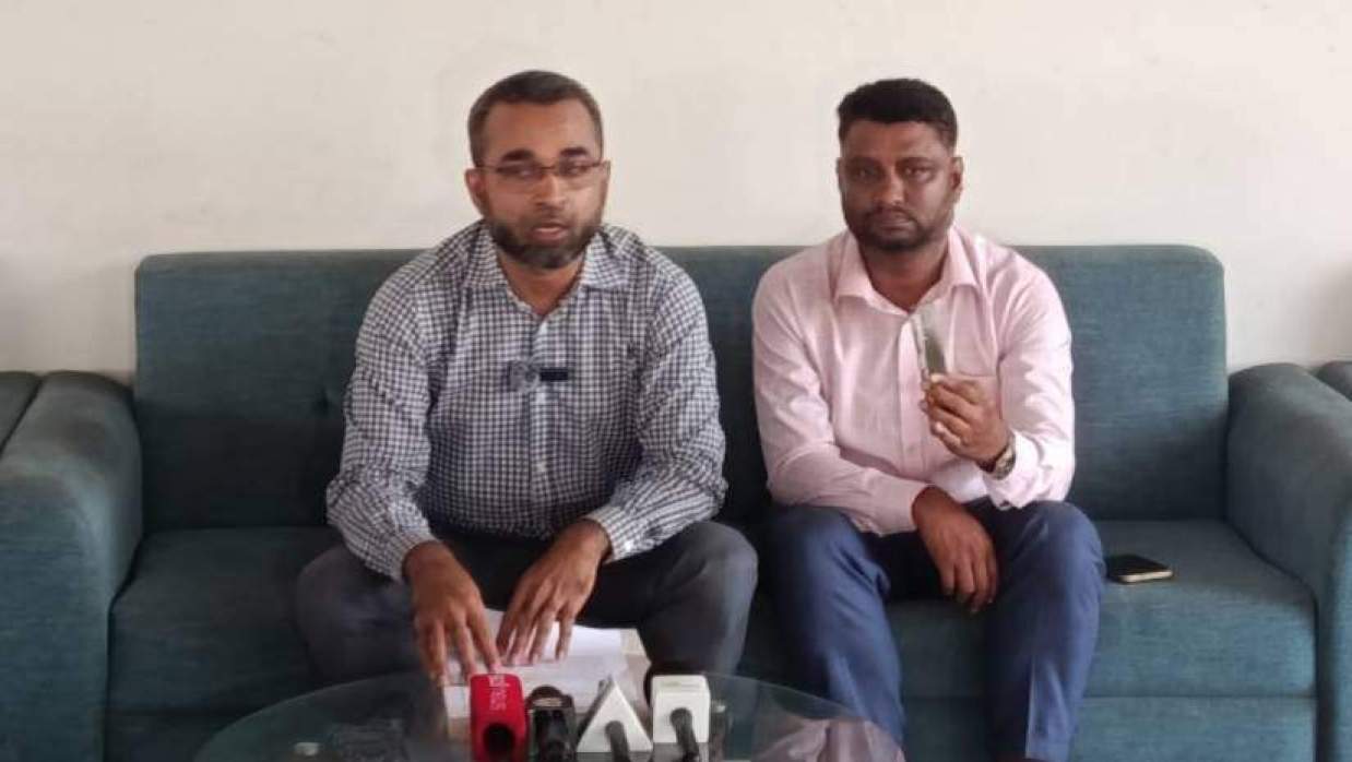 সংবাদ সম্মেলনে কথা বলছেন অধ্যাপক ড. বেলাল হোসেন