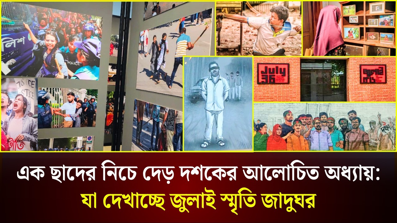  এক ছাদের নিচে দেড় দশকের আলোচিত অধ্যায়: যা দেখাচ্ছে জুলাই স্মৃতি জাদুঘর