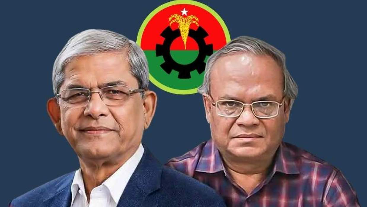 মির্জা ফখরুল ইসলাম আলমগীর ও রুহুল কবির রিজভী