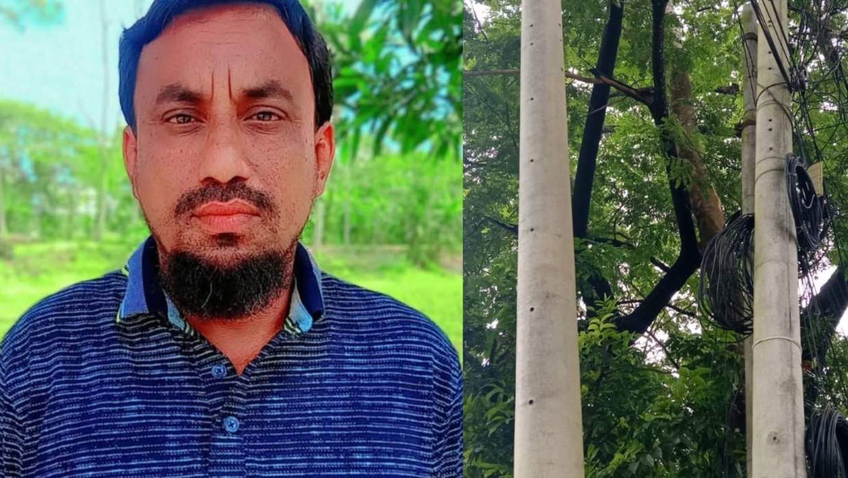 বিদ্যুতের খুঁটি বসানোর নামে টাকা আদায়ের অভিযোগ যুবদল নেতার বিরুদ্ধে