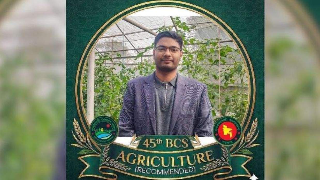 শেকৃবি শিক্ষার্থী তানভীর আহমেদ