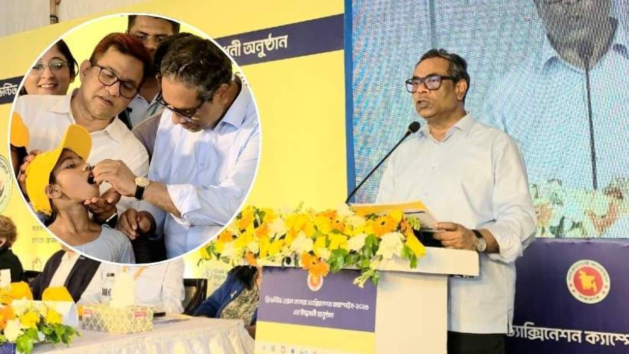 বক্তব্য রাখছেন স্বাস্থ্য প্রতিমন্ত্রী ড. এম এ মুহিত