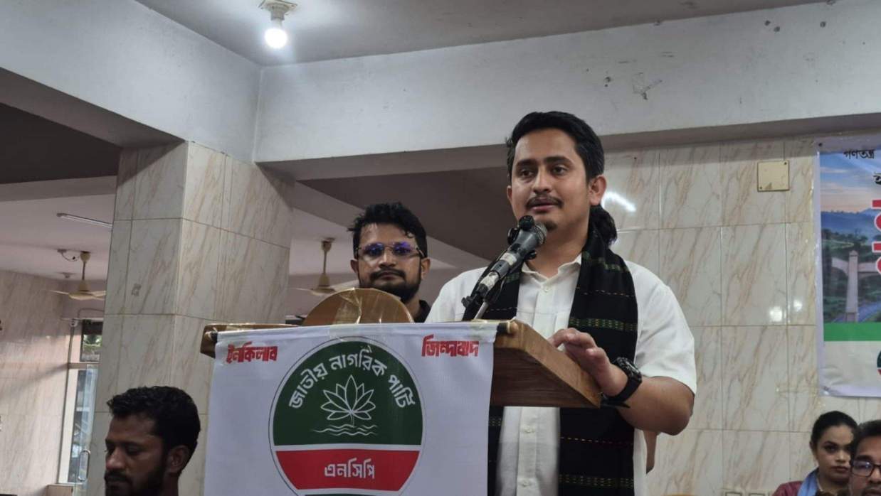 জাতীয় নাগরিক পার্টির (এনসিপি) কেন্দ্রীয় মুখ্য সংগঠক সারজিস আলম।
