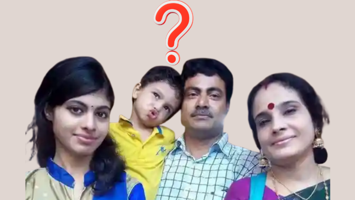 নিহত গণপতি চক্রবর্তীসহ তার পরিবারের চার সদস্য