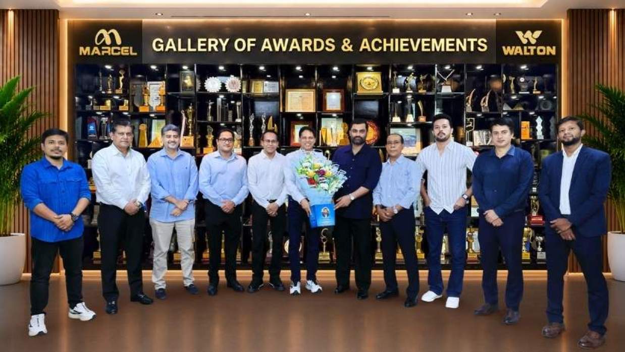 ওয়ালটনের করপোরেট অফিস পরিদর্শন বিসিবি সভাপতি তামিম ইকবালের
