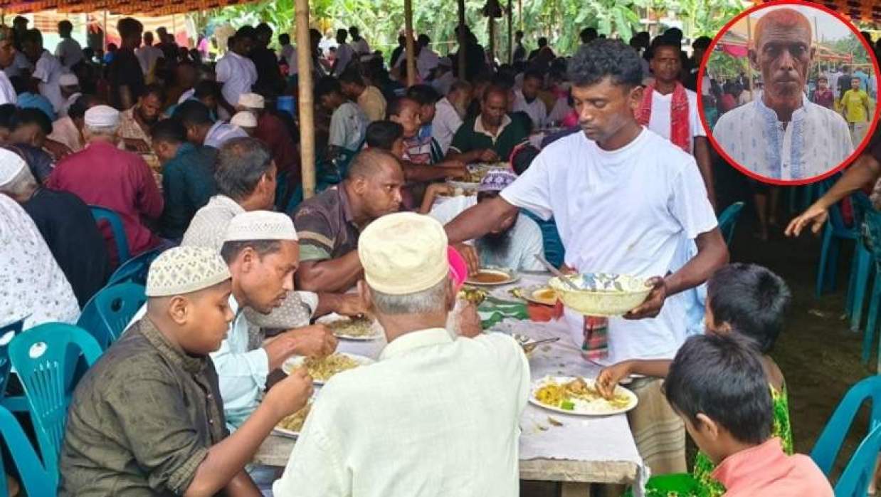 মৃত্যুর আগেই চল্লিশা, খাওয়ালেন ৫ হাজার গ্রামবাসী