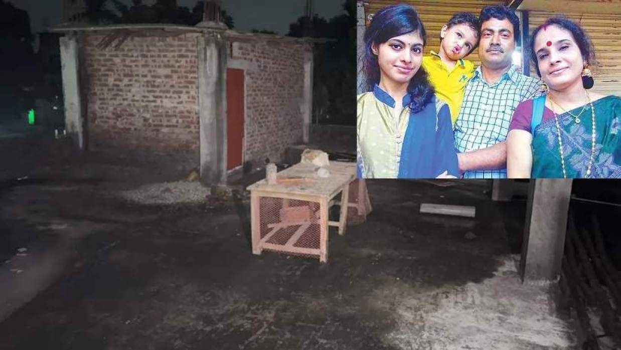 রংপুরে হত্যার শিকার অবসরপ্রাপ্ত শিক্ষক গণপতি চক্রবর্তী ও পরিবার