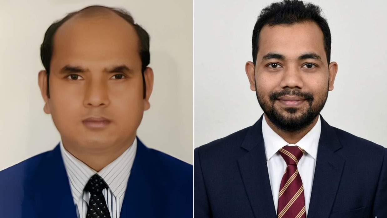 সভাপতি ও মহাসচিব (বাঁ থেকে)