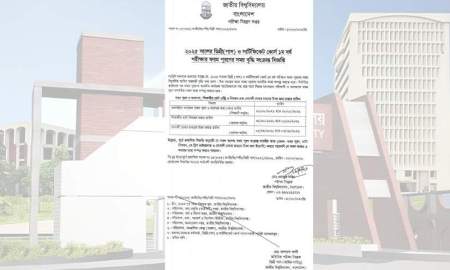 ডিগ্রি ১ম বর্ষ পরীক্ষার ফরম পূরণের সময় বাড়াল জাতীয় বিশ্ববিদ্যালয়