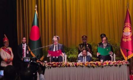 রাষ্ট্রপতি হিসেবে শপথ নিলেন মির্জা ফখরুল ইসলাম আলমগীর