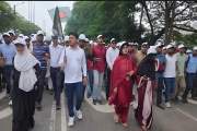 জুলাই গণঅভ্যুত্থান দিবসে রাজধানীতে ছাত্রদলের পদযাত্রা