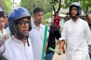 যে কারণে মাথায় হেলমেট পরে ঢাকা আলিয়ায়, ব্যাখ্যা দিলেন নয়ন