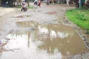 যশোর উপশহর এলাকার ১৬ রাস্তা বেহাল, দুর্ভোগে এলাকাবাসী