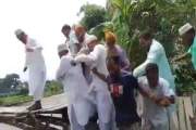 সাঁকো ভেঙে নদীতে জামায়াত নেতাকর্মীরা, রক্ষা পেলেন এমপি