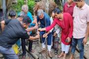 বাউফলে সুপেয় পানির সংকট, গভীর নলকূপ বসাচ্ছেন বিএনপি নেতা