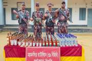 শেরপুর সীমান্তে বিজিবির অভিযানে ভারতীয় মদ আটক
