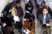 শিক্ষার্থীর সন্তানকে কোলে নিয়ে পুরো পরীক্ষা নিলেন শিক্ষক