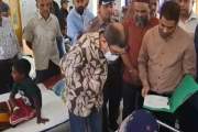 চরভদ্রাসন স্বাস্থ্য কমপ্লেক্সে আকস্মিক উপস্থিত স্বাস্থ্যমন্…