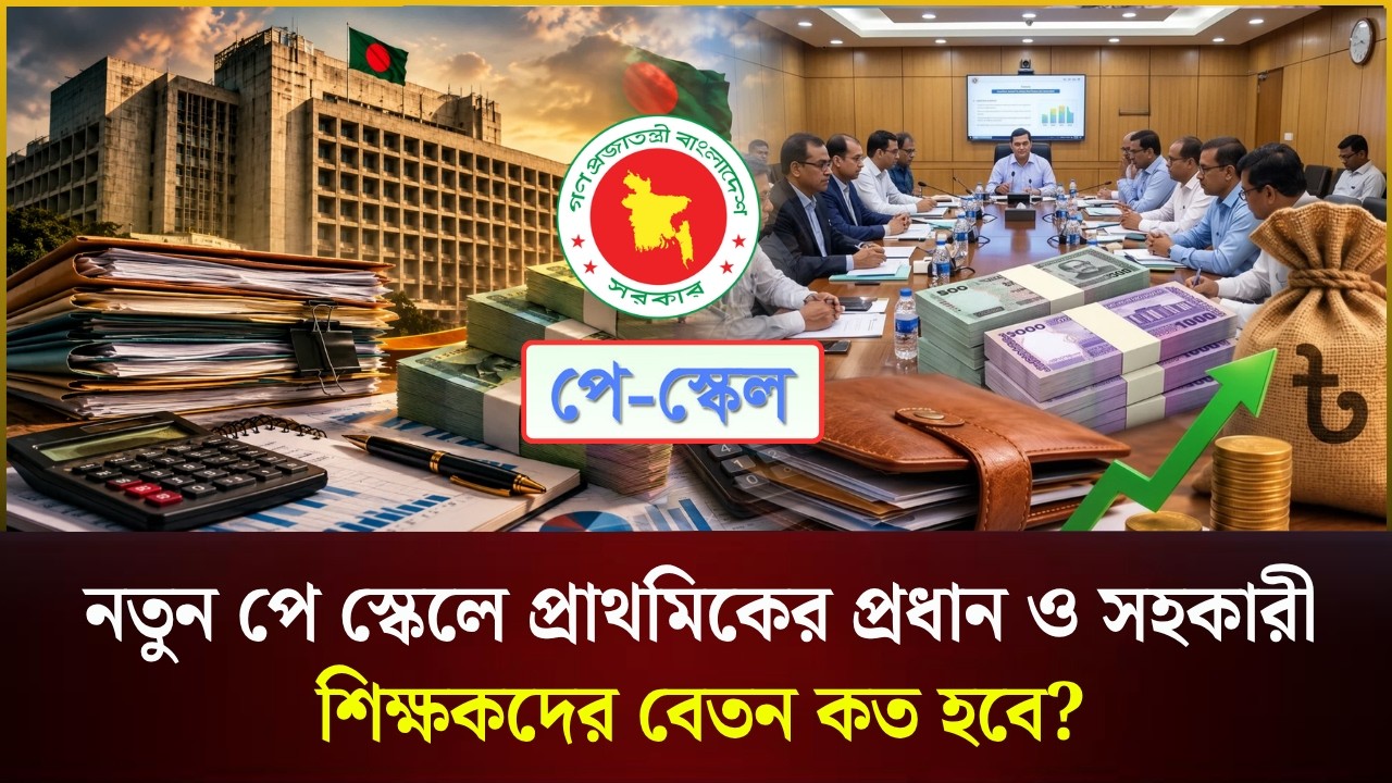  নতুন পে স্কেলে প্রাথমিকের প্রধান ও সহকারী শিক্ষকদের বেতন কত হবে?