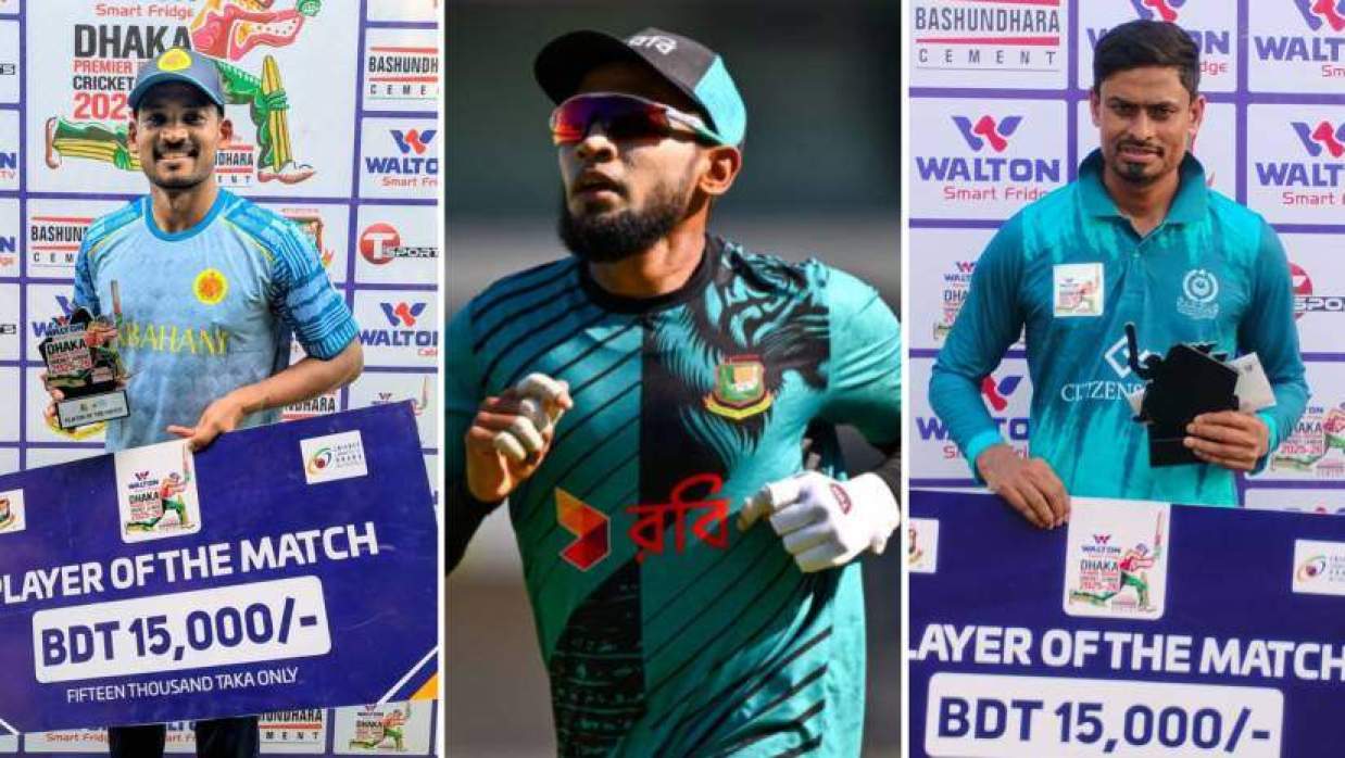 মুশফিকুর রহিম, নাজমুল হোসেন শান্ত ও তাইজুল ইসলাম