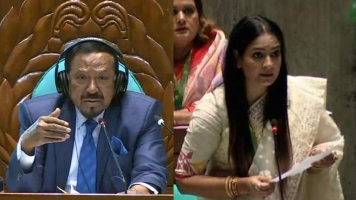স্পিকার হাফিজ উদ্দিন আহমদ ও সংসদ সদস্য নিপুন রায় চৌধুরী