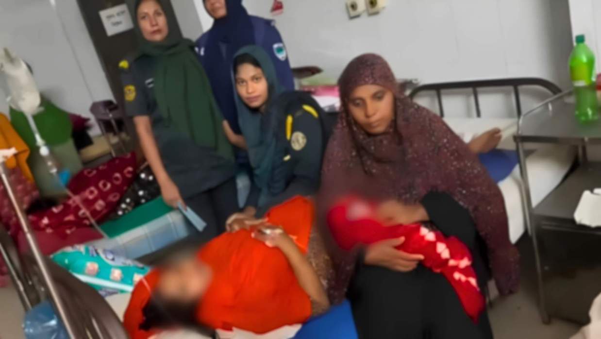 হাসপাতালে নেয়ার পথে সন্তান জন্ম দিলেন এক নারী হাজতি