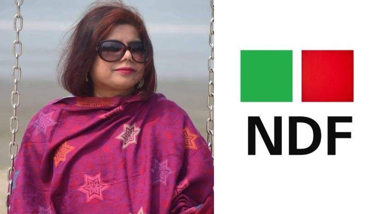 ডা. শাহরিয়া শায়লা জাহান ও এনডিএফের লোগো