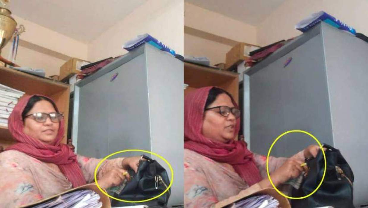 ঘুষের টাকা ব্যাগের ভরছেন আফরোজা চৌধুরী