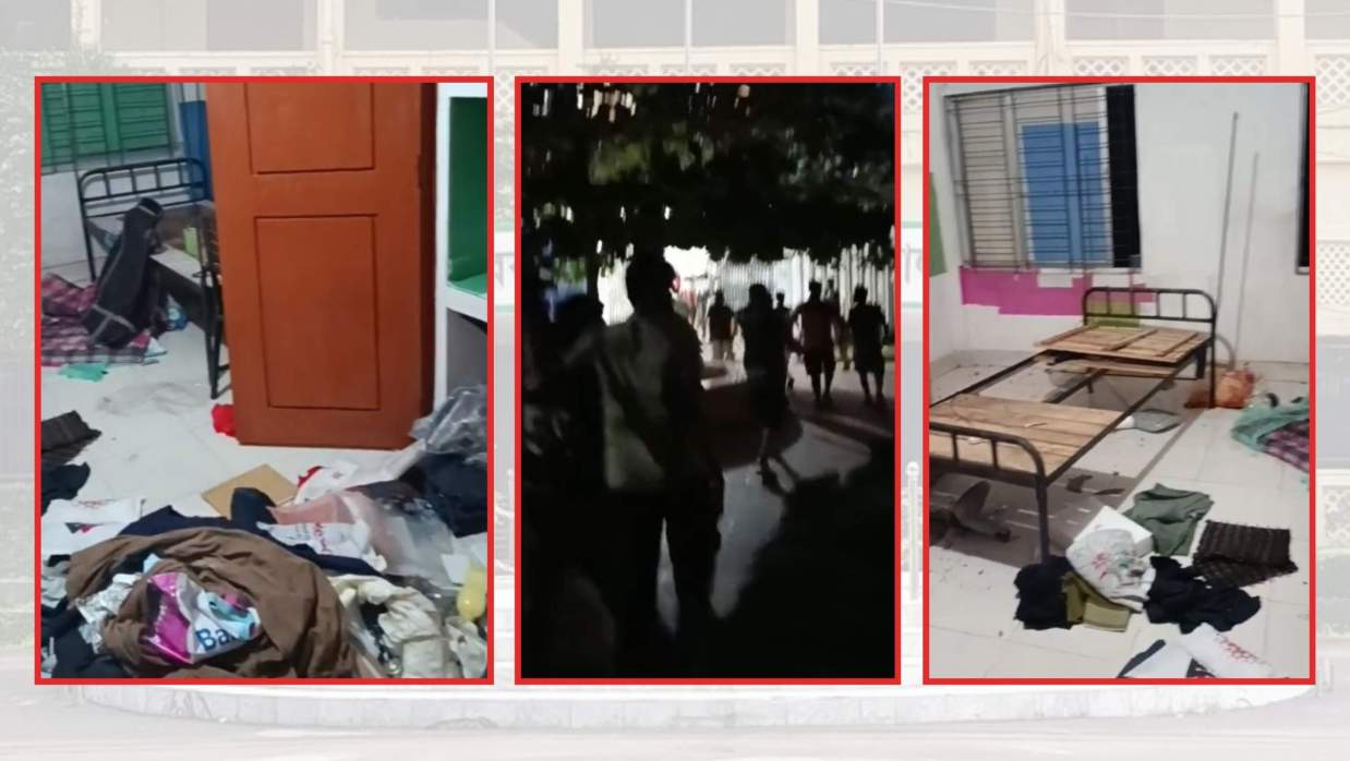 শেরেবাংলা কৃষি বিশ্ববিদ্যালয়ের শিক্ষার্থীদের মধ্যে সংঘর্ষ ও ভাংচুরের ঘটনা ঘটেছে