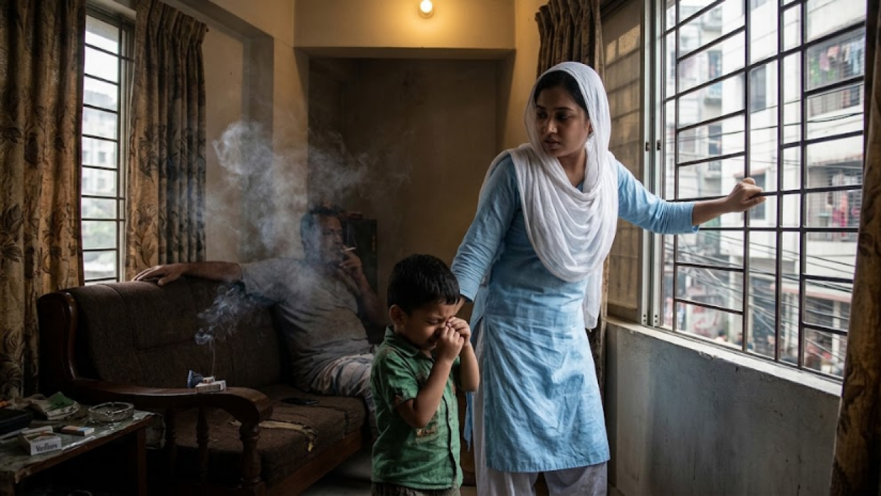 পরোক্ষ ধূমপানের প্রতীকি ছবি
