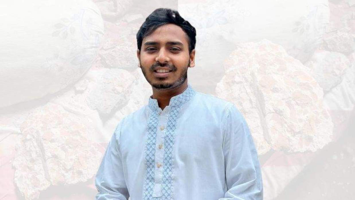 হল ছাত্রসংসদের বিজ্ঞান, গবেষণা ও তথ্যপ্রযুক্তি বিষয়ক সম্পাদক ওমর বিন কাসেম ইফতি।