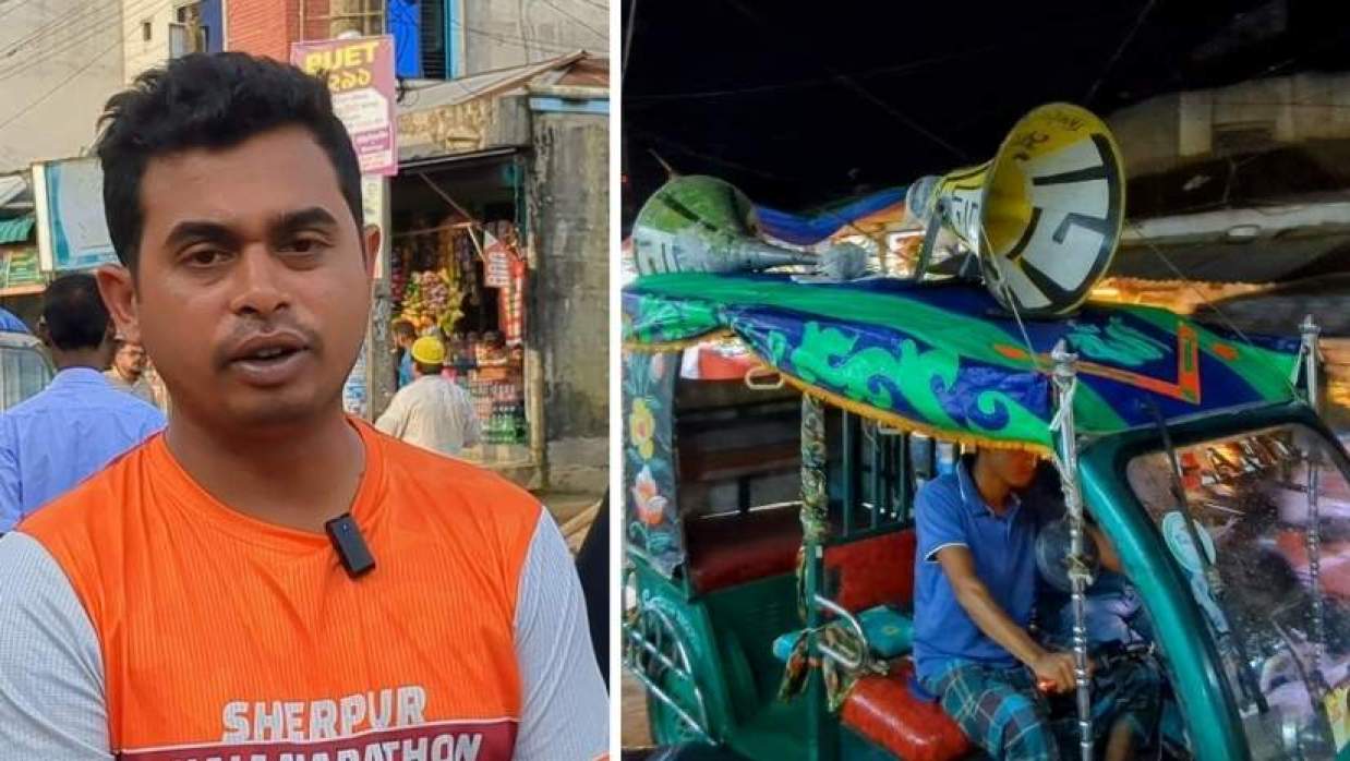 কুড়িয়ে পাওয়া টাকা ফিরিয়ে দিতে মাইকিং আতিকুর রহমান খানের 