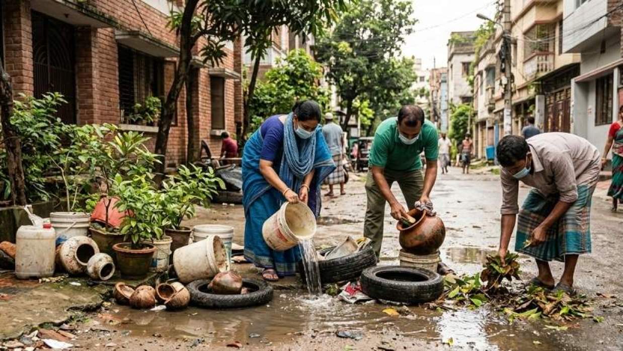 ডেঙ্গু থেকে মুক্তি পেতে বাড়ির চারপাশ পরিষ্কার রাখতে হবে