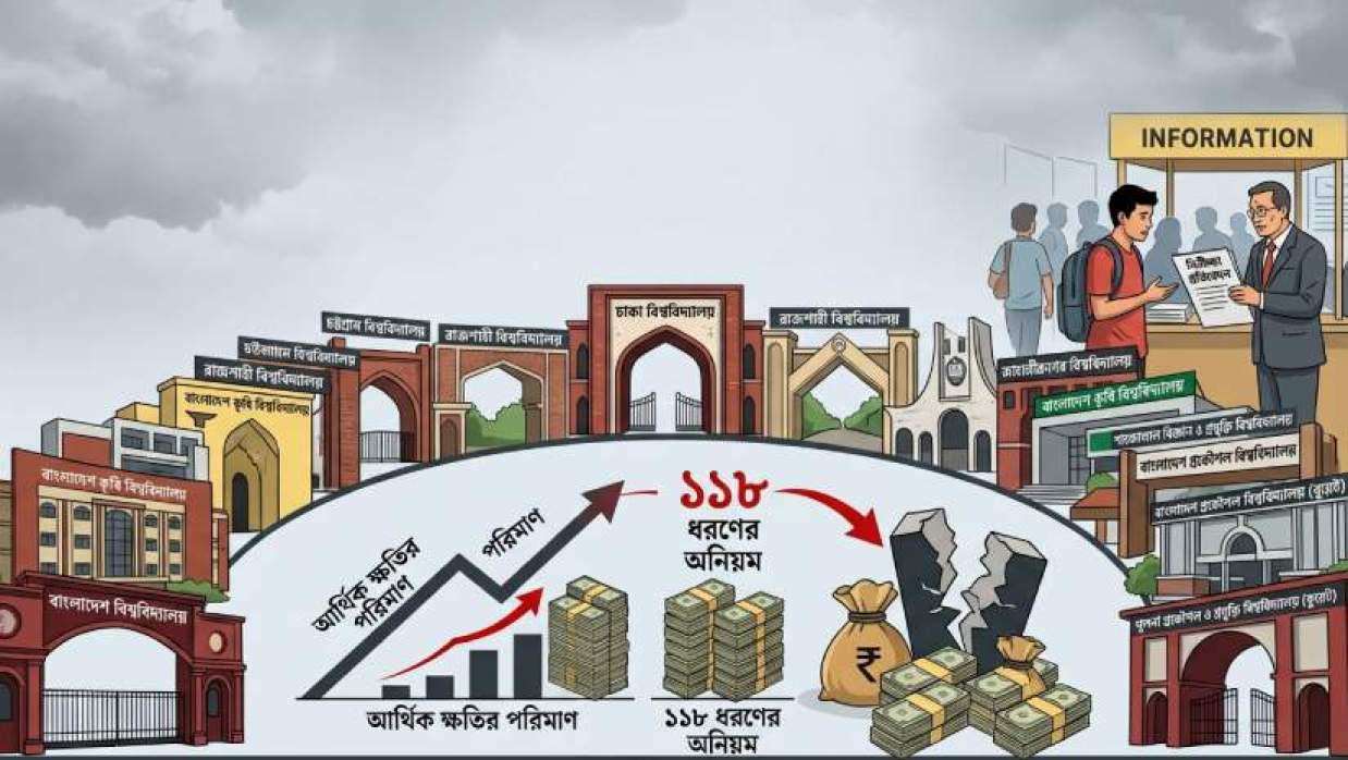 ২৪ বিশ্ববিদ্যালয়ের অনিয়ম