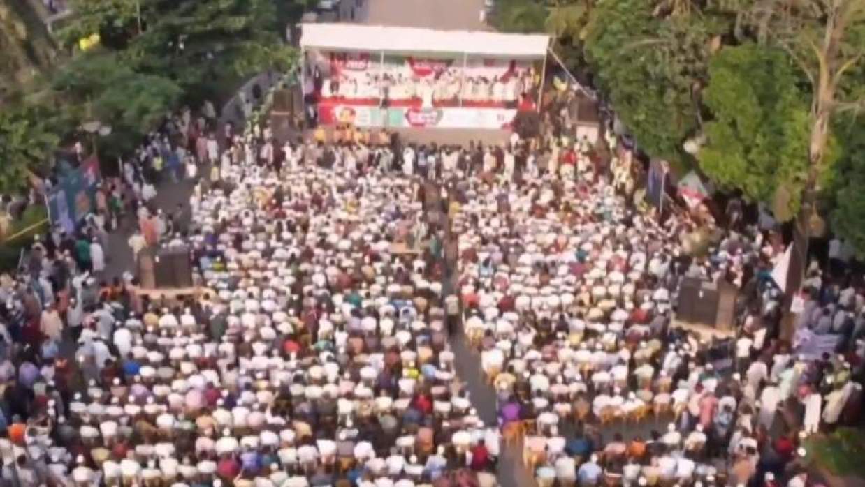 ১১ দলীয় ঐক্যের ঢাকা-রংপুর লংমার্চের উদ্বোধনী সমাবেশ