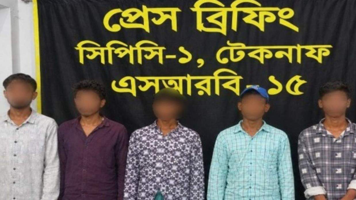 উদ্ধার হওয়া পাঁচ যুবক