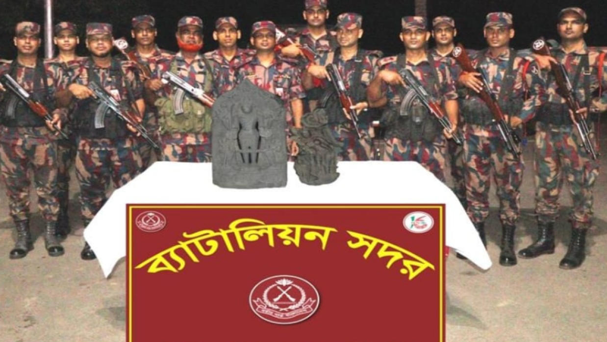 কষ্টিপাথরের মূর্তি উদ্ধার