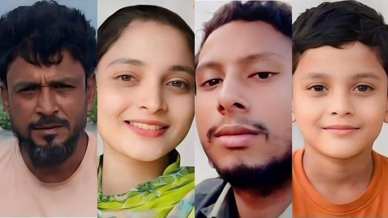  নিখোঁজ বাবা ও ৩ছেলে মেয়ে 
