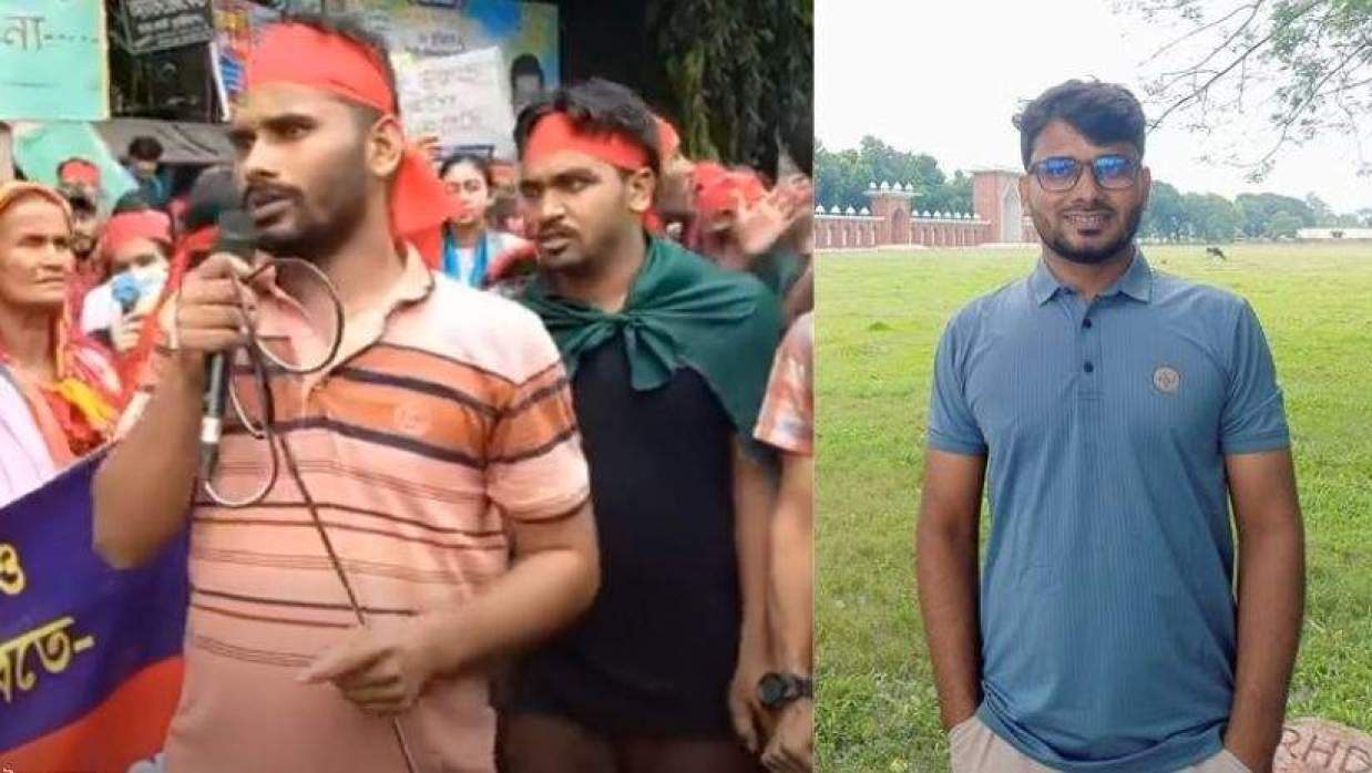 জুলাই আন্দোলনে রৌমারিতে আন্দোলন করা সাদ্দাম হোসেন 