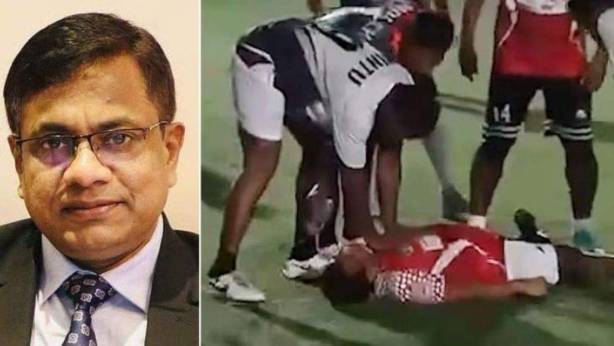 খেলার মাঠে লুটিয়ে পড়েন উপসচিব মোহাম্মদ আশরাফুল আফসার