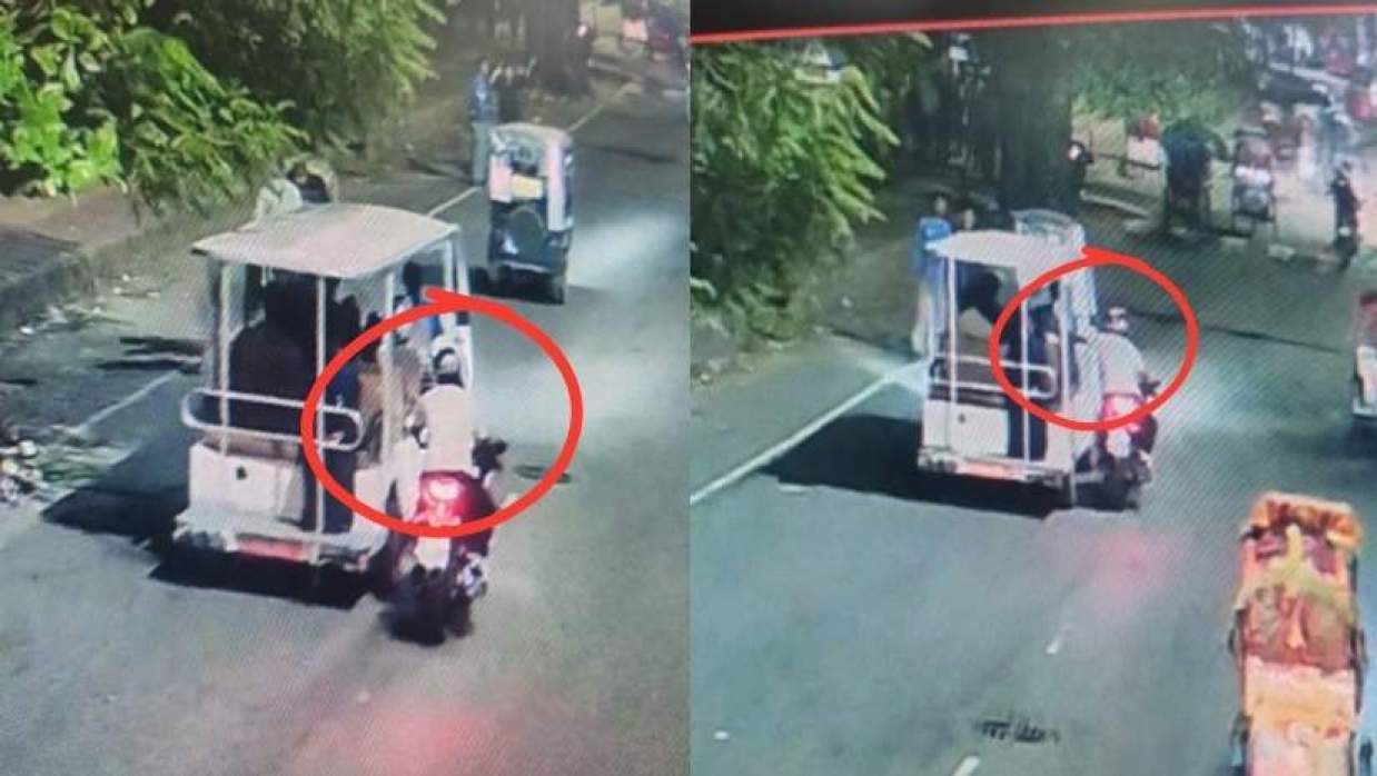 ঢাবি ক্যাম্পাসের শাটলে যাওয়ার সময় ছাত্রীর কান থেকে স্বর্ণের দুল ছিনতাই করে নিচ্ছে ছিনতাইকারী