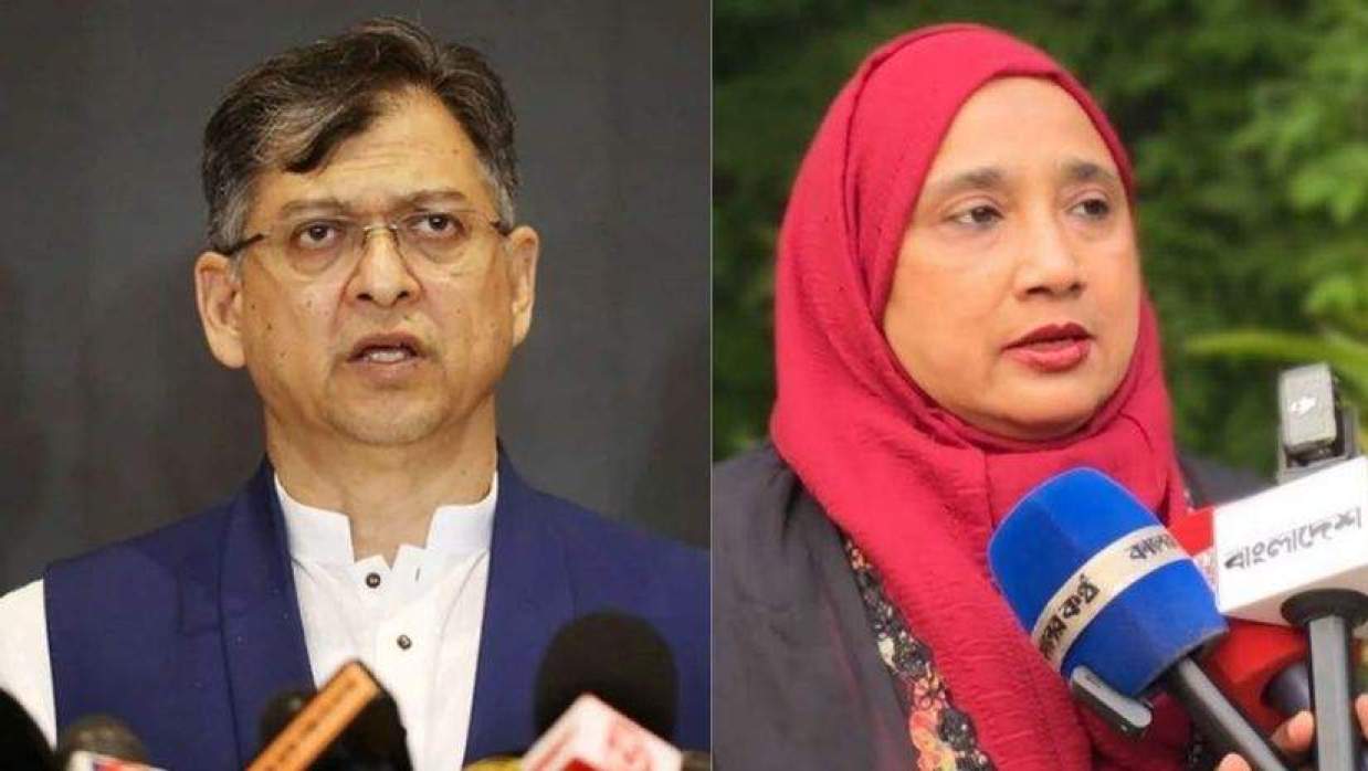 স্বরাষ্ট্রমন্ত্রী সালাহউদ্দিন আহমদ ও এমপি ফেরদৌসী আহমেদের (মিষ্টি)