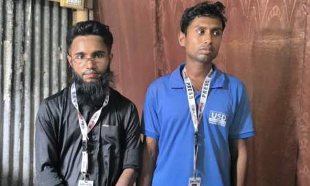 সাংবাদিক পরিচয়ে চাঁদা দাবির অভিযোগ, দুই যুবক আটক