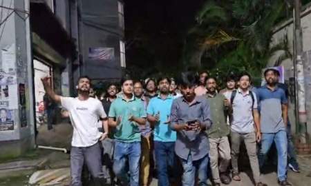 সরকারি চাকরিতে ভাইভার নম্বর বাড়ানোর প্রতিবাদে জবিতে বিক্ষোভ মিছিল