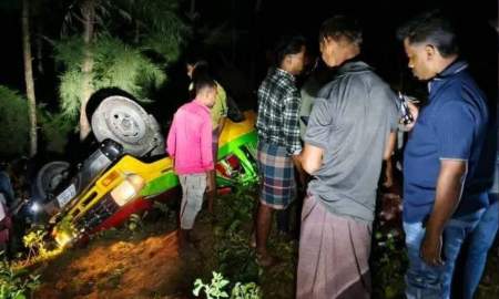 চান্দের গাড়ি ও মালবাহী ভ্যানের সংঘর্ষ নিহত ১, আহত ৮