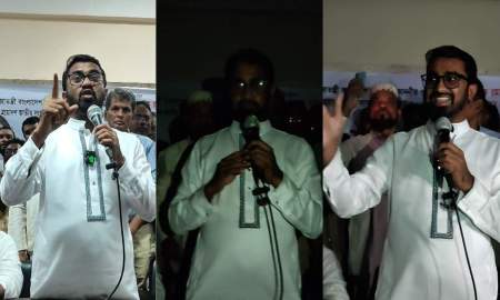 বক্তব্যের মাঝেই চলে গেল বিদ্যুৎ, হেসে দিলেন রাশেদ খাঁন