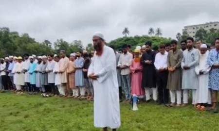 কুবি ক্যাম্পাসে অপ্রতিমের প্রথম জানাজা অনুষ্ঠিত 