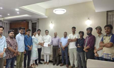 ‎জাকসুর তফসিল ঘোষণার দাবিতে উপাচার্যের কাছে স্মারকলিপি