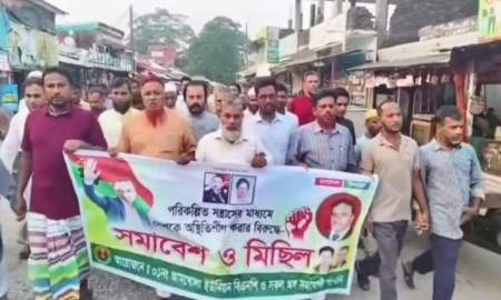 ‘ছাত্রলীগ-যুবলীগের অ্যাকশন, ডাইরেক্ট অ্যাকশন’—বিএনপির মিছিল থেকে স্লোগান