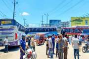 জামালপুর-ঢাকা রুটে বাস চলাচল বন্ধ